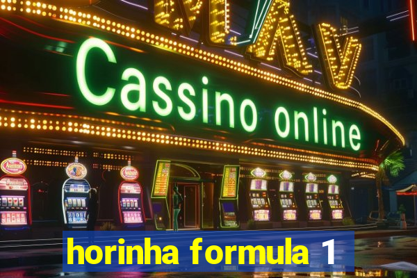 horinha formula 1